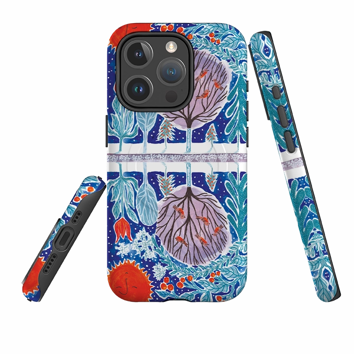 Soft Grip Finish Color Finish iPhone MagSafe Tough Case - Winter Sun III By Emma Frances Grant