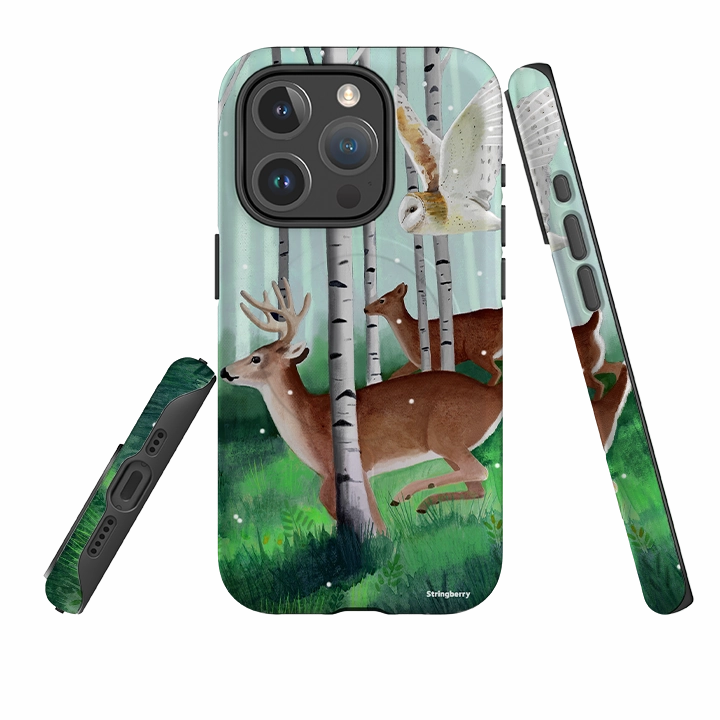 iPhone MagSafe Tough Case - Winter Woods By Bex Parkin Rugged Surface Build Light Protection