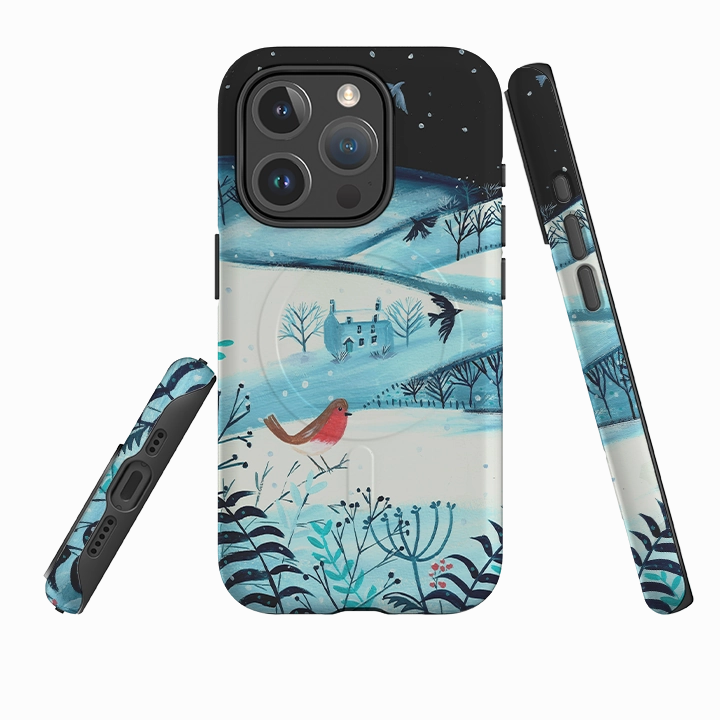 Flexible Pattern Luxury Texture iPhone MagSafe Tough Case - Winterscape 1 By Mary Stubberfield