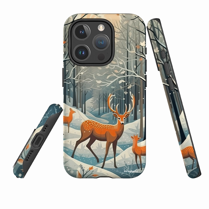 Durable Finish Gloss Surface Layer iPhone MagSafe Tough Case -  Winterscape III