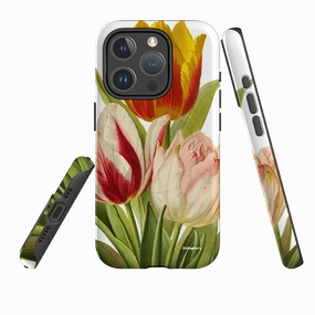 iPhone MagSafe Tough Case -  With Tulips Vivid Detail Texture Sporty Design