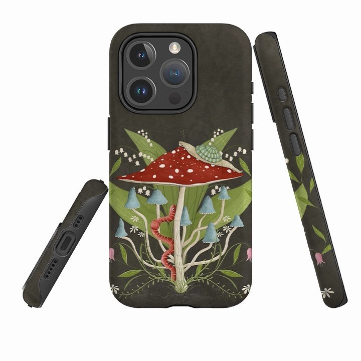 Elegant Pattern Design Strong Frame iPhone MagSafe Tough Case -  Worm By Maja Lindberg