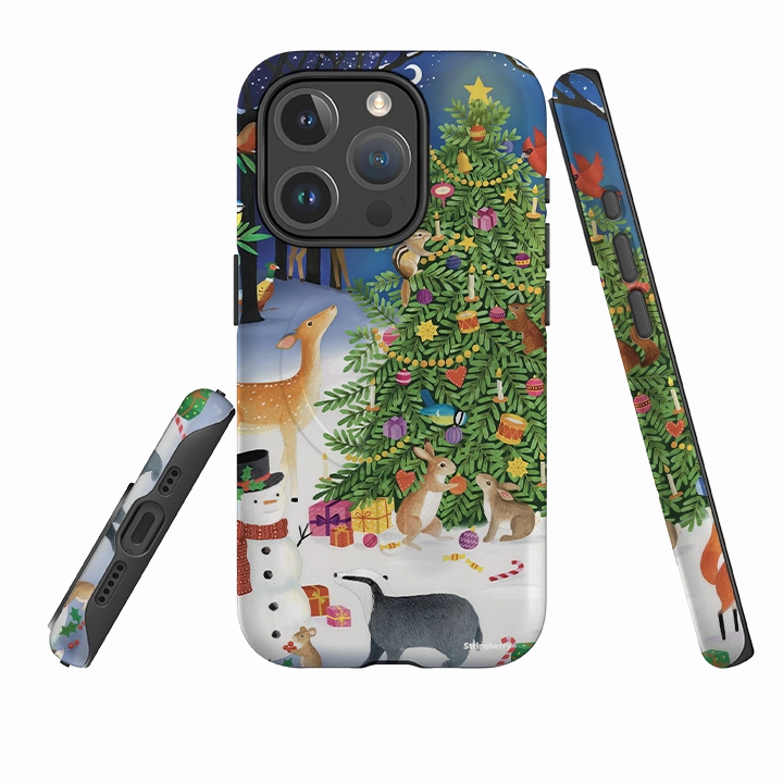 Scratch Proof iPhone MagSafe Tough Case - Xmas Pattern IV By Bex Parkin