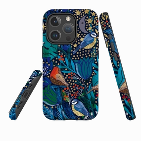 Compact Design iPhone MagSafe Tough Case - Xmas Robin I By Emma Frances Grant