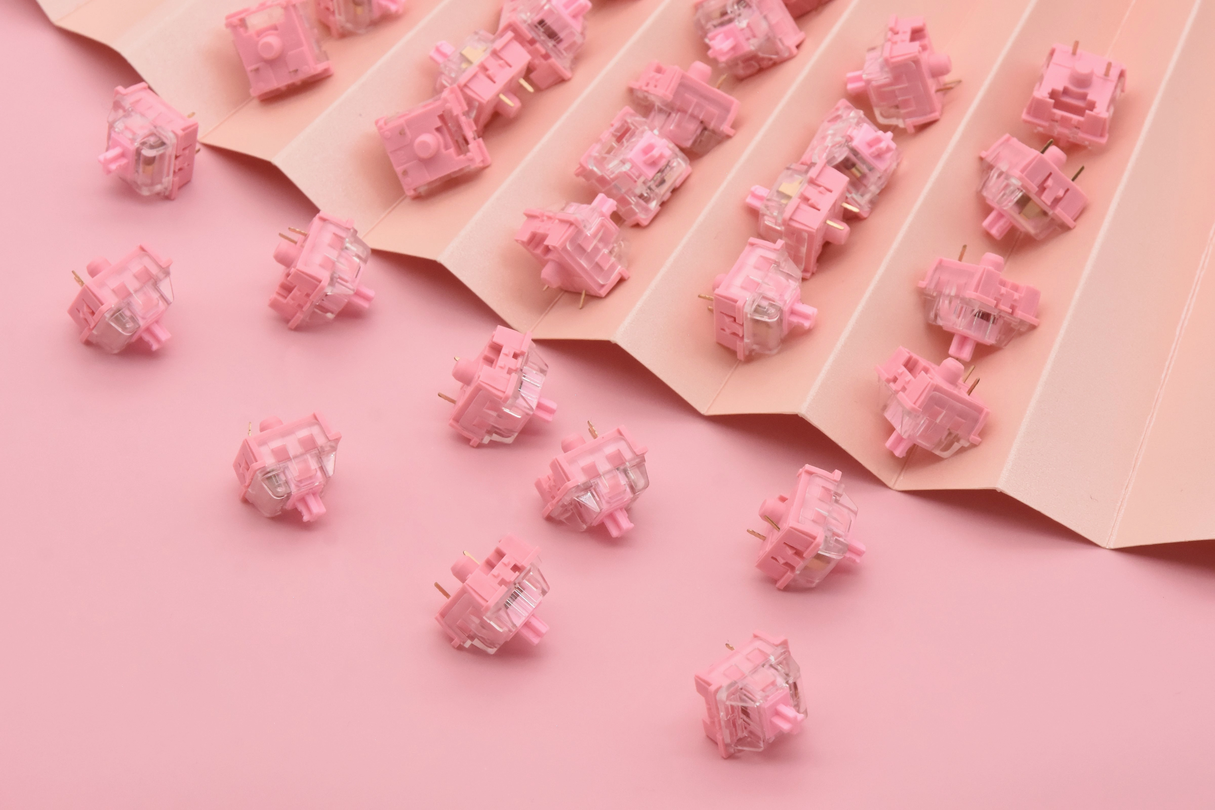 KTT ROSE LINEAR SWITCH FACTORY LUBED EDITION (10PCS) Gaming Desk Setup Essentials