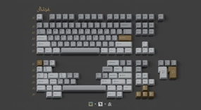 KEYKOBO KHONSU ABS DOUBLE-SHOT KEYCAP SET INSTOCK Per-Key Lighting Hot Swap Flexibility