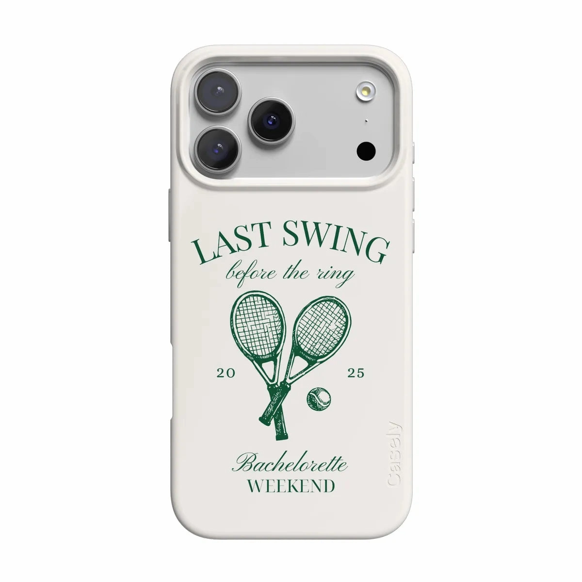 Last Swing | Off-White Bachelorette Case Protective Build Texture Modern Pattern Layer