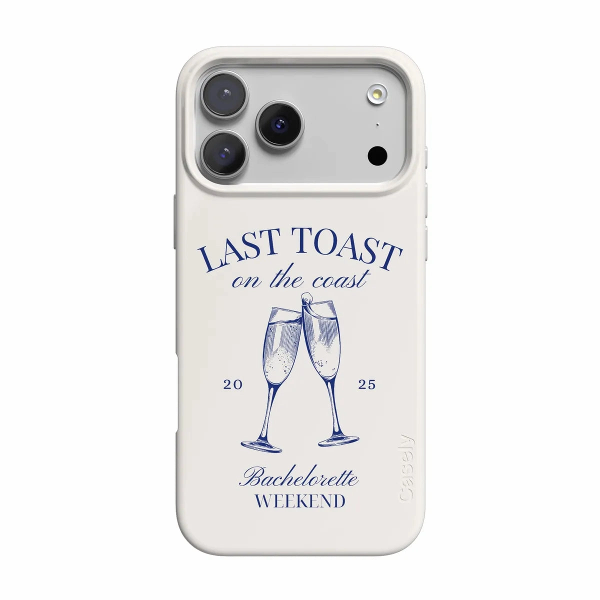Last Toast | Off-White Coastal Bachelorette Case Ergonomic Texture