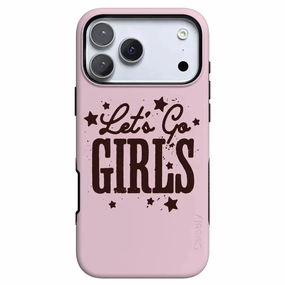 Vivid Pattern Design Drop Protection Let's Go Girls | Pink Rodeo Bachelorette Case