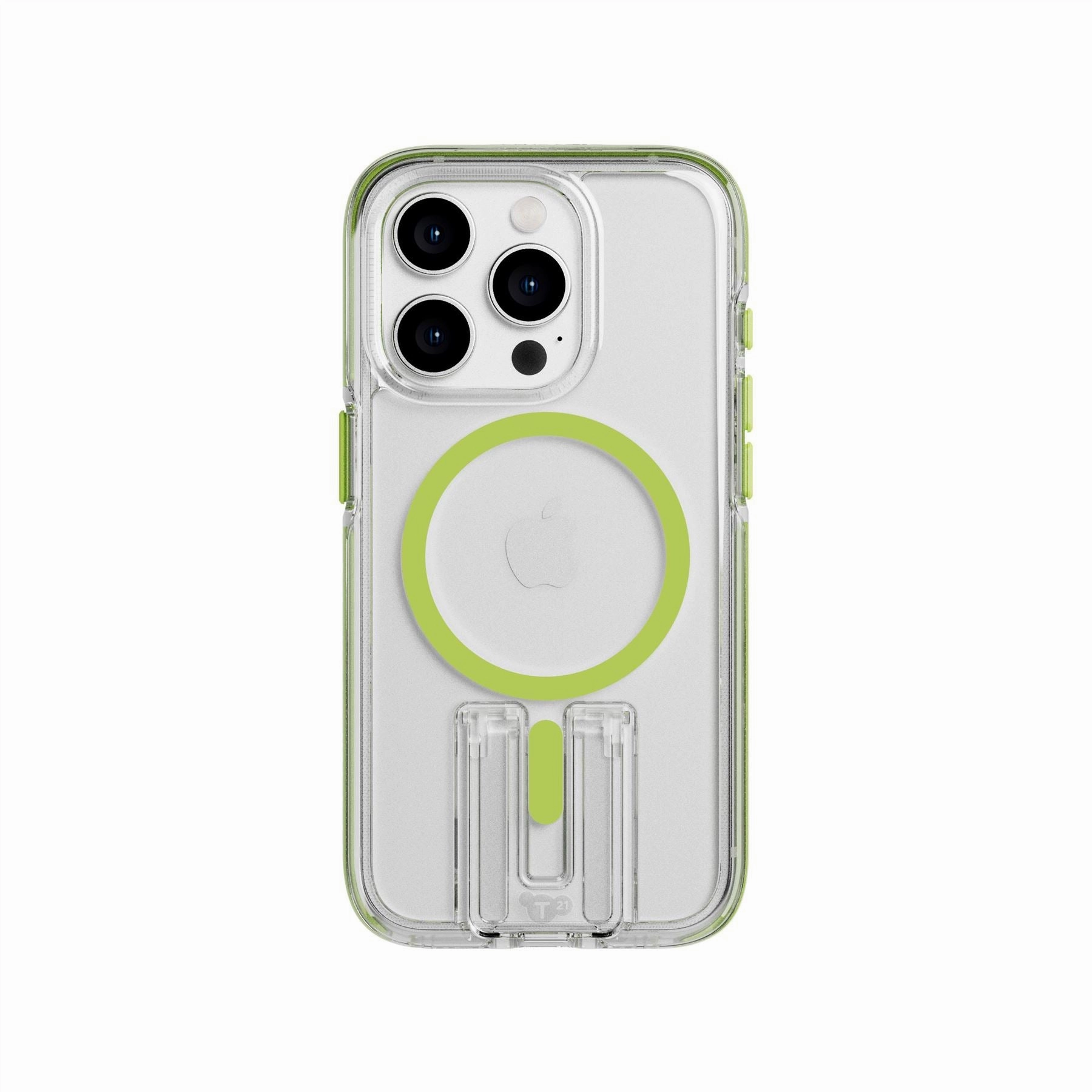 Gloss Touch Enhanced Durability EvoCrystal Kick - Apple iPhone 15 Pro Case MagSafe Compatible - Lime