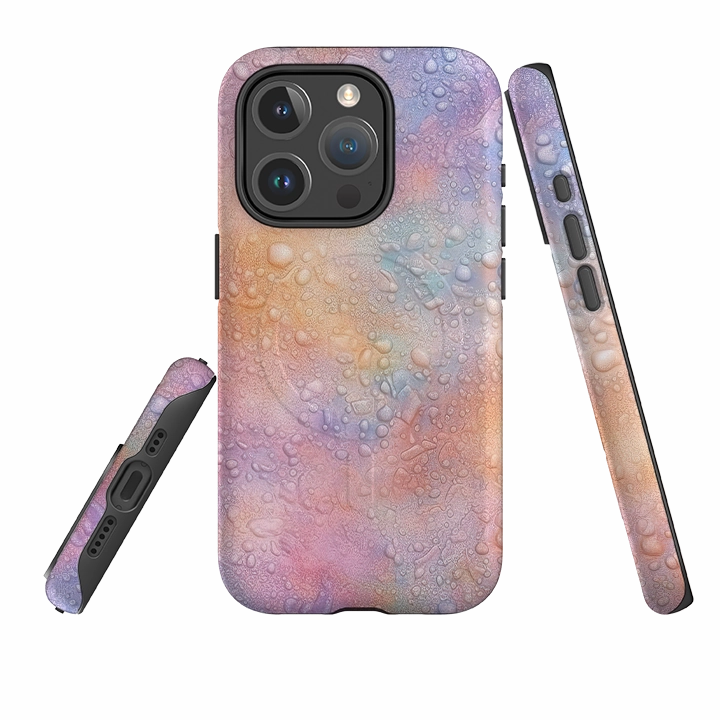 Minimal Grip Soft Surface iPhone MagSafe Tough Case - Pastel Drops