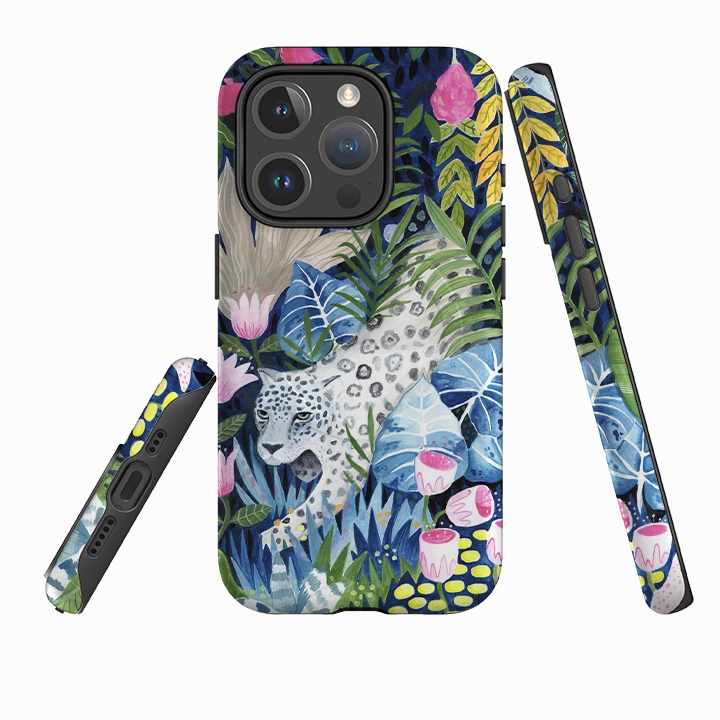 Protective Gear Luxury Detail iPhone MagSafe Tough Case - Prowling Leopard By Bex Parkin