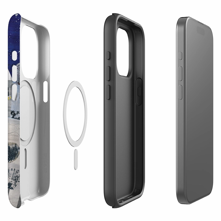 iPhone MagSafe Tough Case - Santa By Tracey English Soft Interior Protective Look