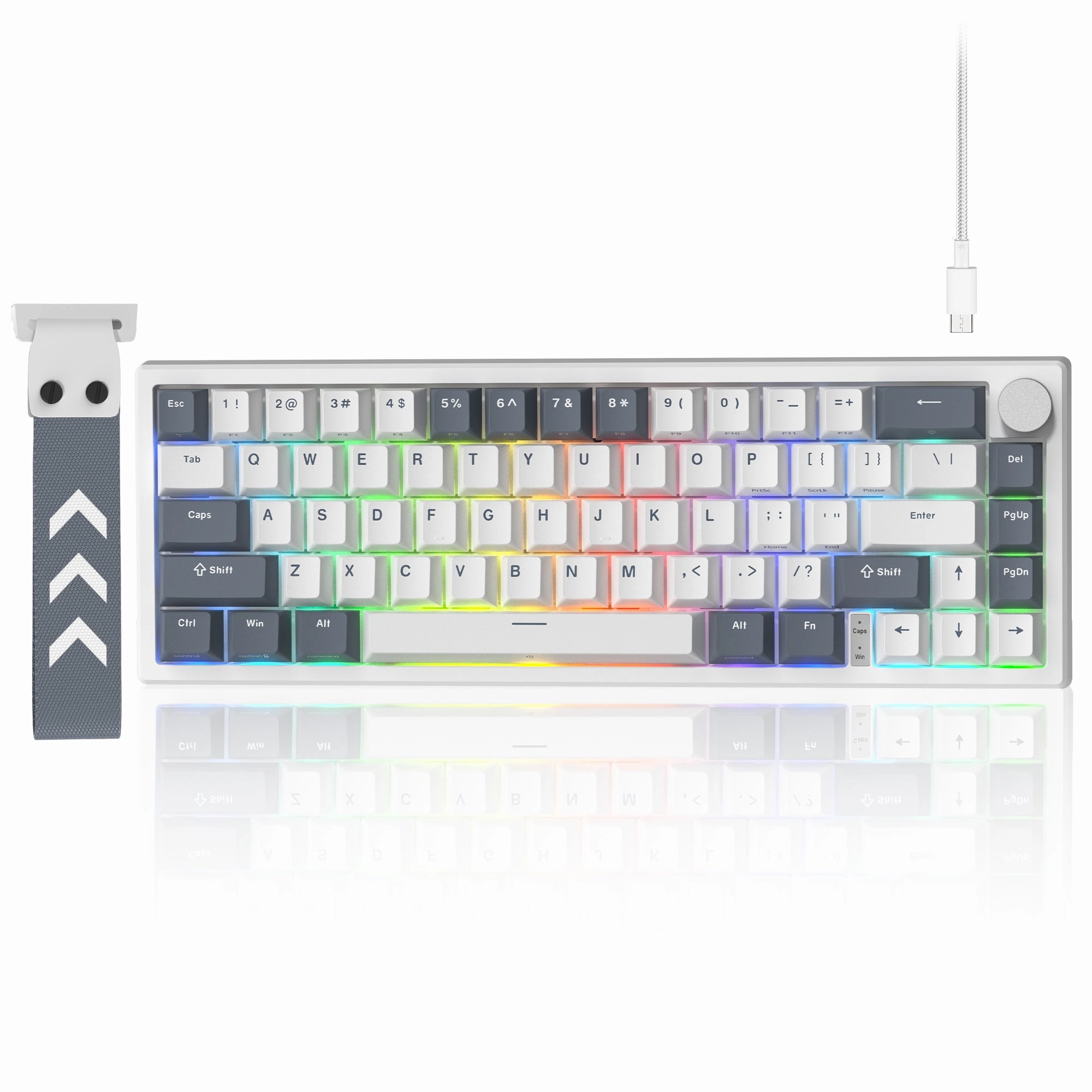 Womier VK66 Pro VIA Support 66-Key Gasket Mechanical Keyboard with Knob Streaming Desk Setup High-End Gaming