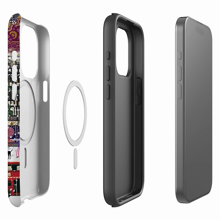 iPhone MagSafe Tough Case - Christmas In London By Emma Frances Grant Matte Shield Protective Look