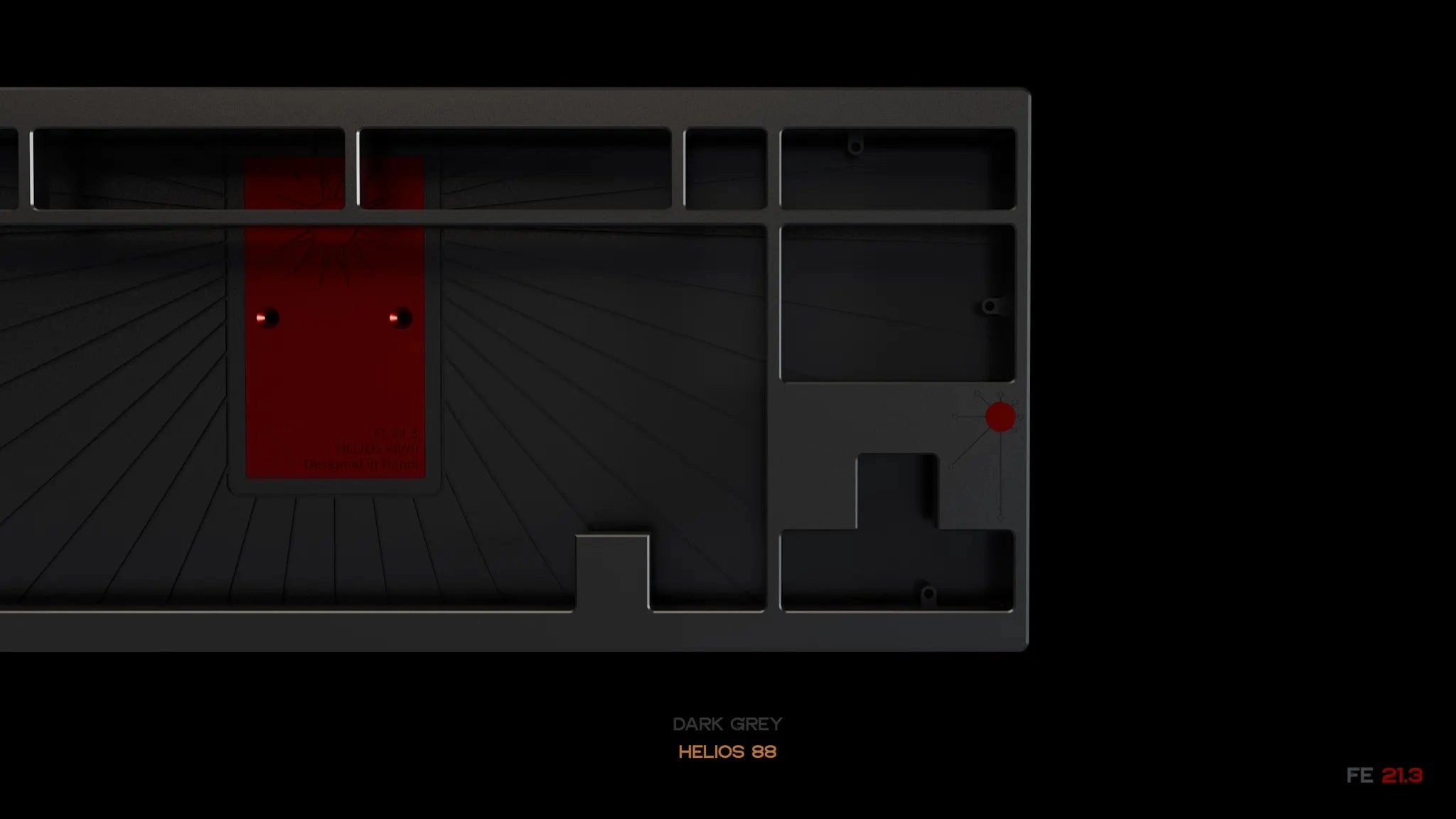 Custom Layout Keyboard Custom Firmware Support Helios 88 Mechanical Keyboard Kit [Group Buy]