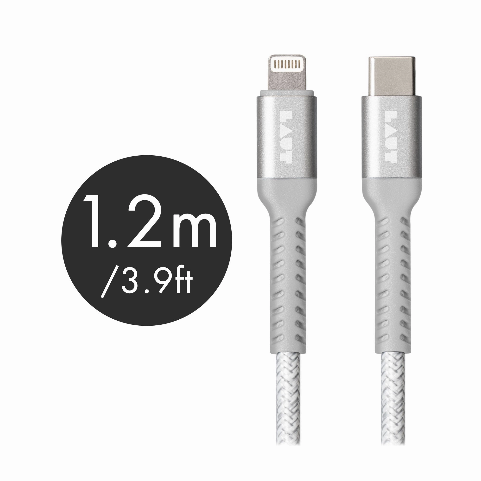 Premium Edge Design LINK TOUGH MATTER 1.2m/3.9ft USB C to Lightning Cable