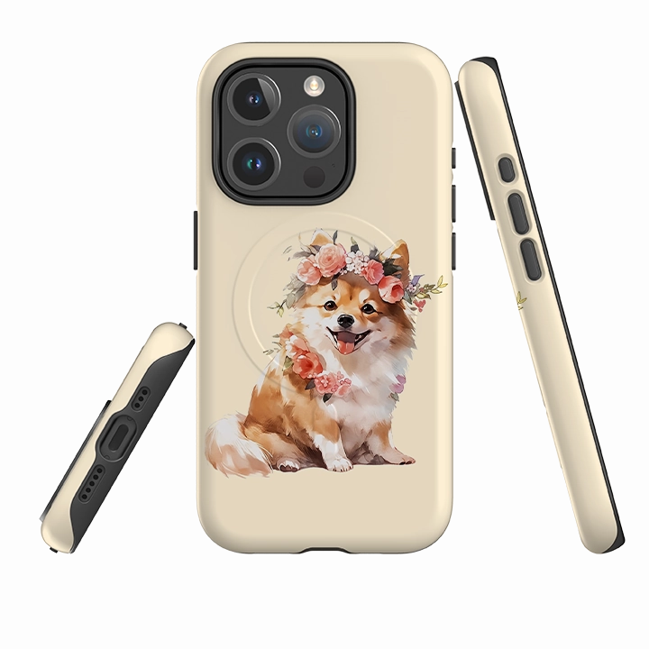 Stylish Pattern iPhone MagSafe Tough Case - Cute Dog H