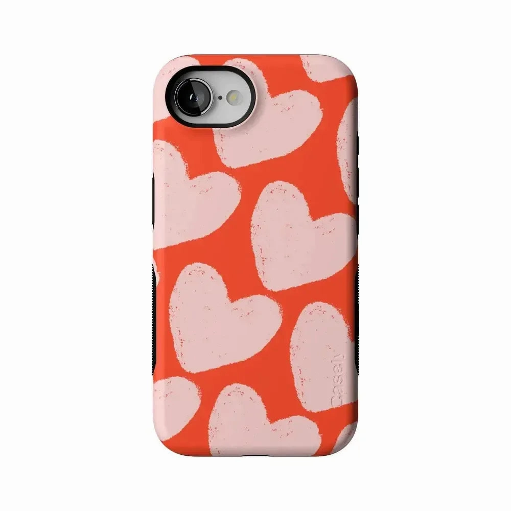 Love You More | Heart Doodle Case Refined Finish