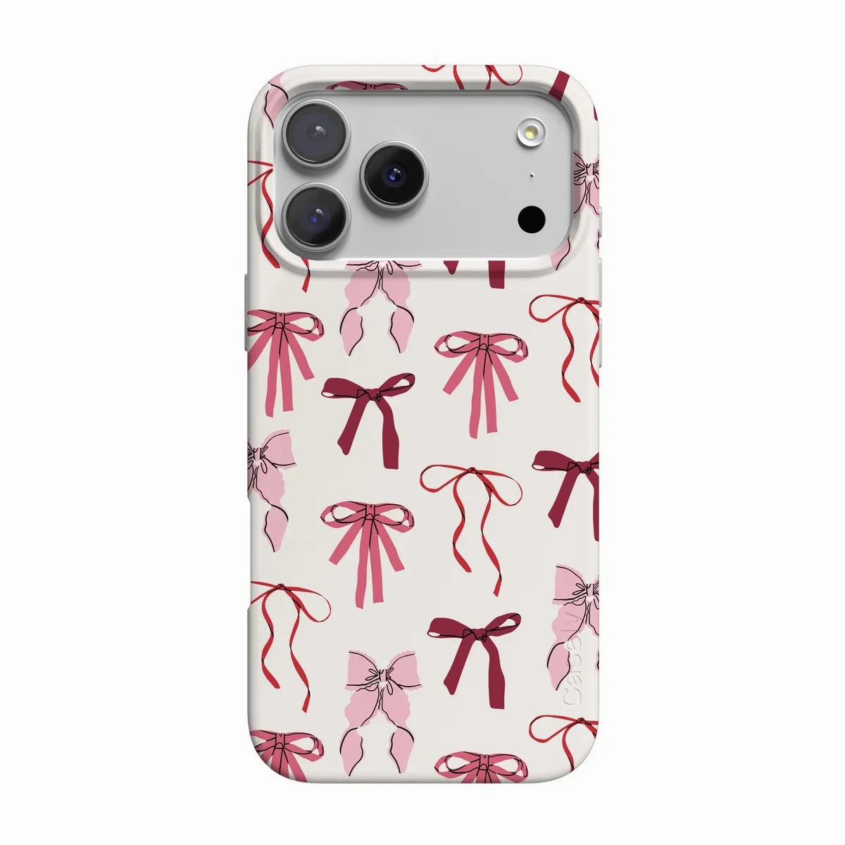 Lover Girlie | Pink Bows iPhone Case Light Protection