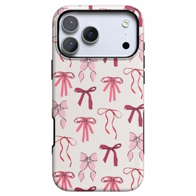 Lover Girlie | Pink Bows iPhone Case Lightweight Build