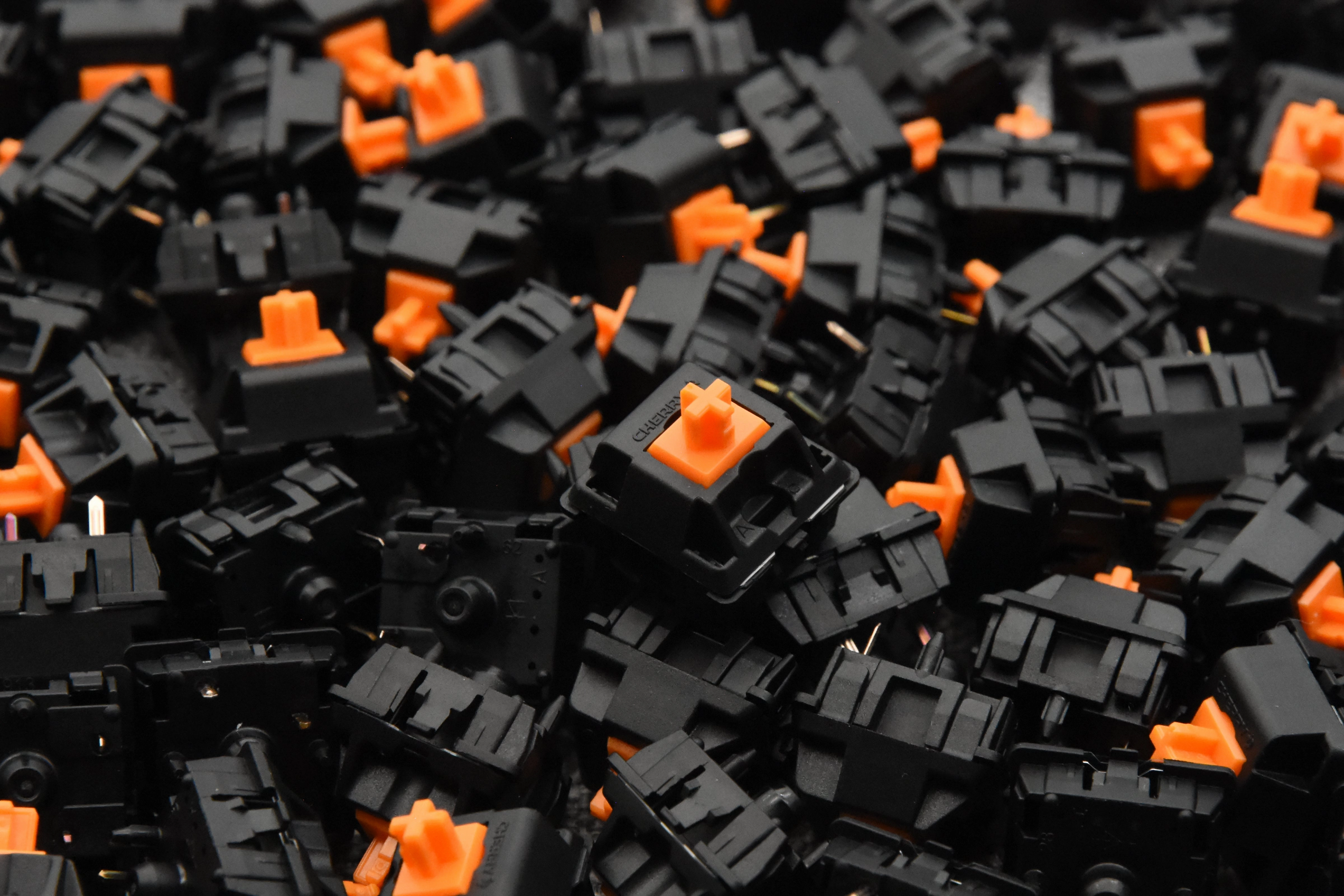 LUBED, FILMED, AND SPRING SWAPPED CHERRY MX SWITCHES (10PCS) Linear Gaming Keys Laptop Companion Keyboard