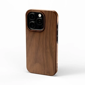 Soft Pattern Layer iPhone 15 Pro Solid Wood Case
