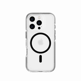 EvoCrystal - Apple iPhone 16 Pro Case MagSafe Compatible - Black Shock shield