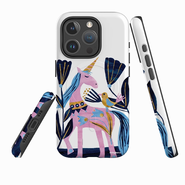 iPhone MagSafe Tough Case - Lilac Unicorn By Tracey English Sport Inspired