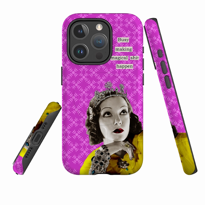 Practical Design iPhone MagSafe Tough Case - Busy Making Magical  Sh-t Happen By Clare Jordan