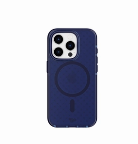 Evo Check - Apple iPhone 15 Pro Case MagSafe Compatible - Midnight Blue Classic Look