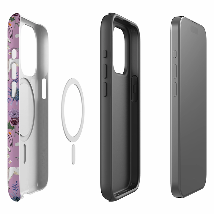 iPhone MagSafe Tough Case -  Horse Pattern By Caroline Bonne Muller Matte Edge