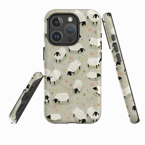 daily protection iPhone MagSafe Tough Case - Sheep Grey By Katherine Quinn