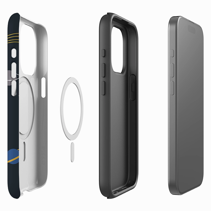 iPhone MagSafe Tough Case -  Cosmic Santa Protective Build Texture Sport Inspired