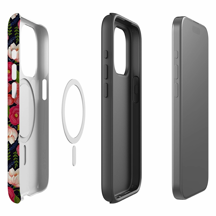iPhone MagSafe Tough Case - Vintage Roses By Bex Parkin Soft Edge