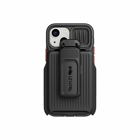 EvoMax - Apple iPhone 13 mini Case with Holster - Off Black Luxury Build Hybrid Material