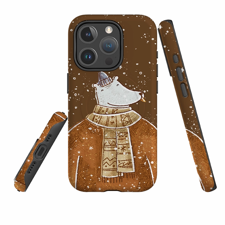 Wireless Compatible iPhone MagSafe Tough Case -  Daddy Xmas