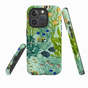 Sleek Finish iPhone MagSafe Tough Case - Coral Forest By Katherine Quinn