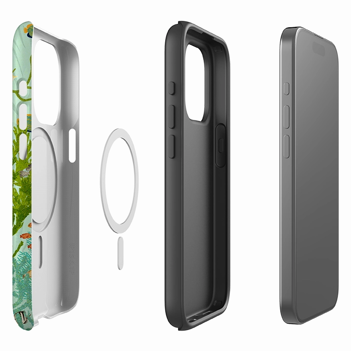 Grip Control iPhone MagSafe Tough Case - Coral Forest By Katherine Quinn