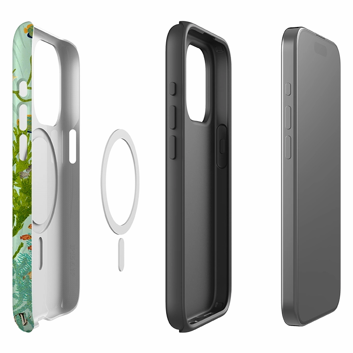 iPhone MagSafe Tough Case - Coral Forest By Katherine Quinn Protective Material