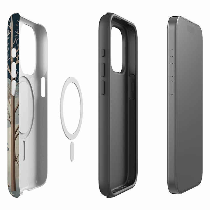 iPhone MagSafe Tough Case -  A Winter's Tale III Minimal Edge Design