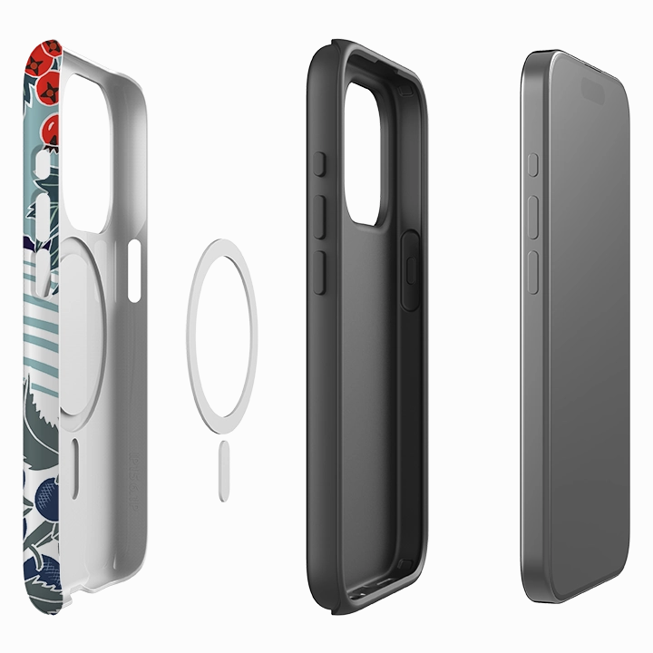 Refined Finish Flexible frame iPhone MagSafe Tough Case -  Deer By Kate Heiss