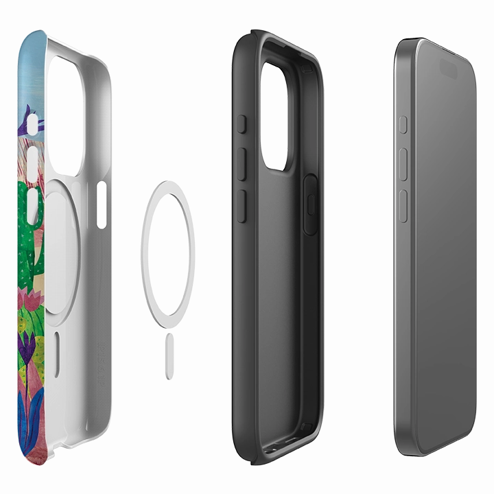 Comfort Fit Color Finish iPhone MagSafe Tough Case -  Desert Cactus By Tracey English