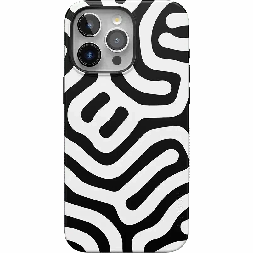 Matte Texture Travel Essential Maze | High Contrast Design Case