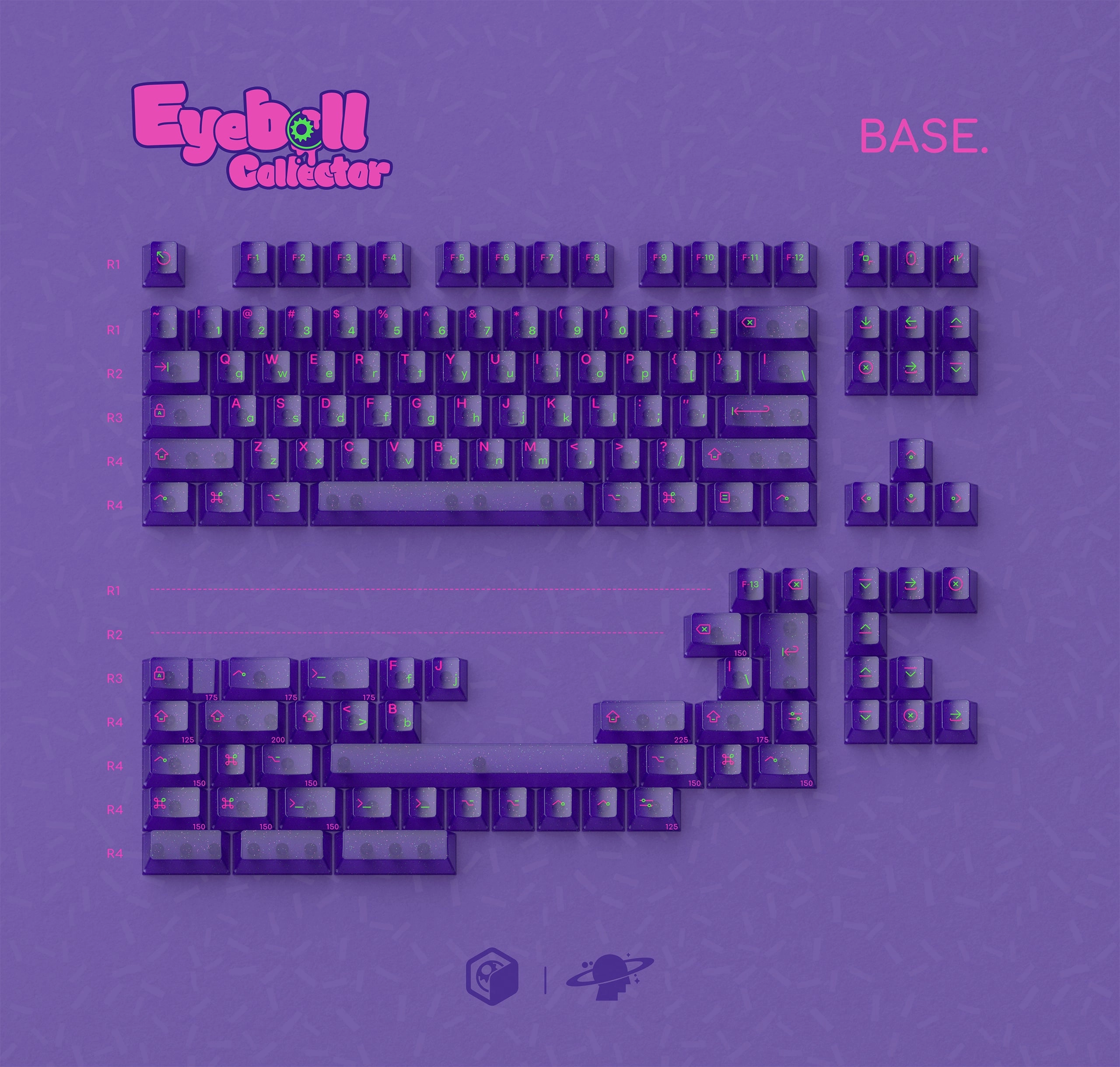 MW Eyeball Collector ABS Keycap Set (Instock) Hot Swappable Switches