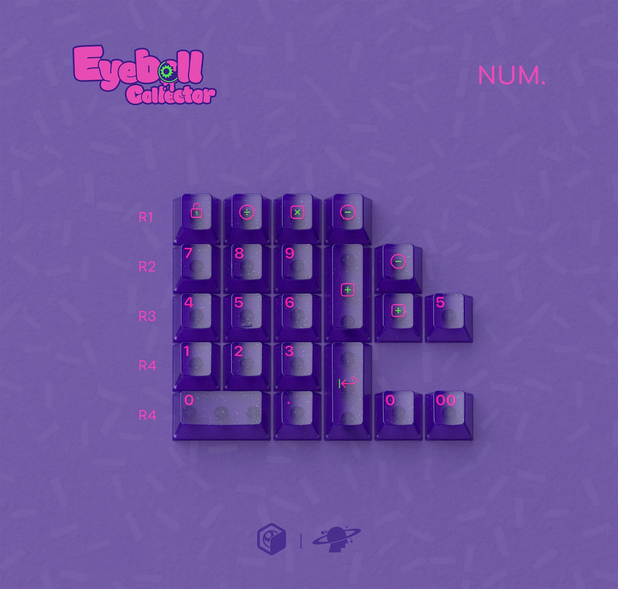 MW Eyeball Collector ABS Keycap Set (Instock) Mechanical Key Switch Upgrade