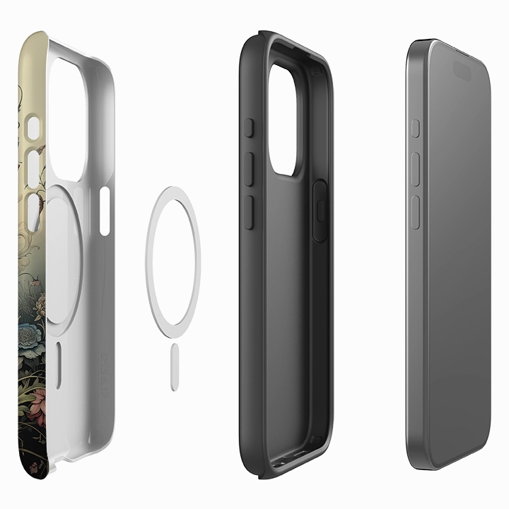 Hybrid Edge Finish Rugged Finish iPhone MagSafe Tough Case - Fairy Magic