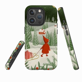 Pocket Ready Protective Frame Design iPhone MagSafe Tough Case -  Christmas Night By Maja Lindberg