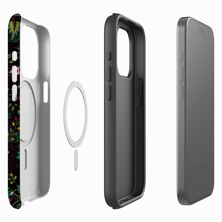 Textured Finish Flexible Texture iPhone MagSafe Tough Case - Skelton Green