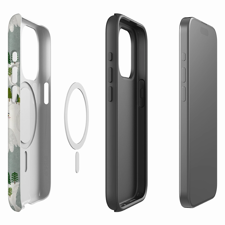 iPhone MagSafe Tough Case - Winter Landscape I By Katherine Quinn Frosted Finish